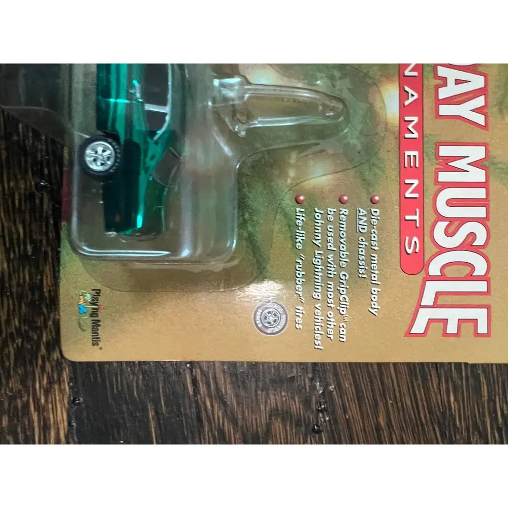 Johnny Lightning Holiday Muscle Ornament 1971 Green Dodge Demon